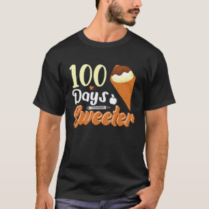 Camiseta Casquinha De Sorvete 100 Dias De Escola Professora