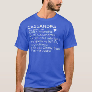Camiseta Cassandra Nome Cassandra Definição Cassandra Fema