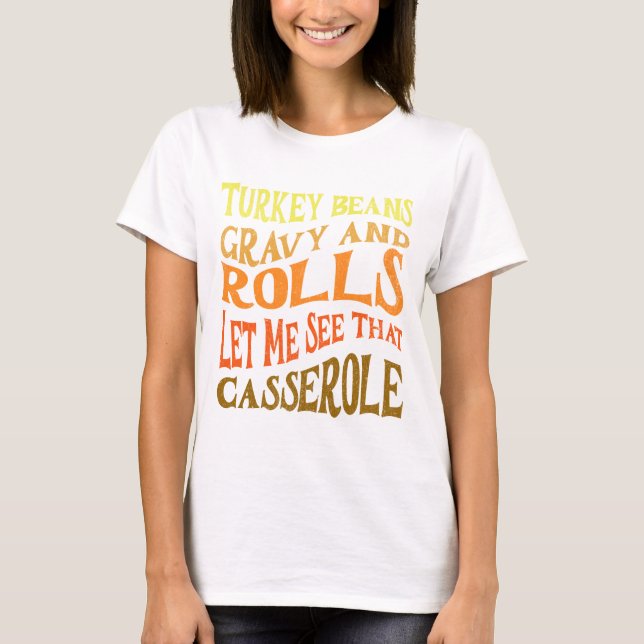 Camiseta Casserole de Ação de Graças (Frente)