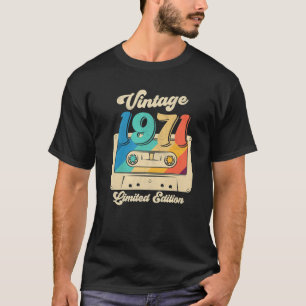 Camiseta Cassete 1971 51Th Edição Limitada 51 Anos Ol