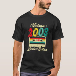 Camiseta Cassete De 19 Anos Vintage 2003 Fita De 19 Anos