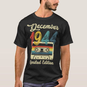 Camiseta Cassete De 78 Anos, Retrospectiva De Dezembro De 1