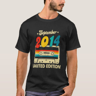 Camiseta Cassete de Aniversário de Setembro de 2014, 7, 7 A
