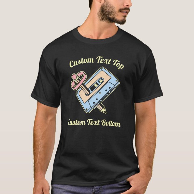 Camiseta Cassete de áudio com lápis (Frente)