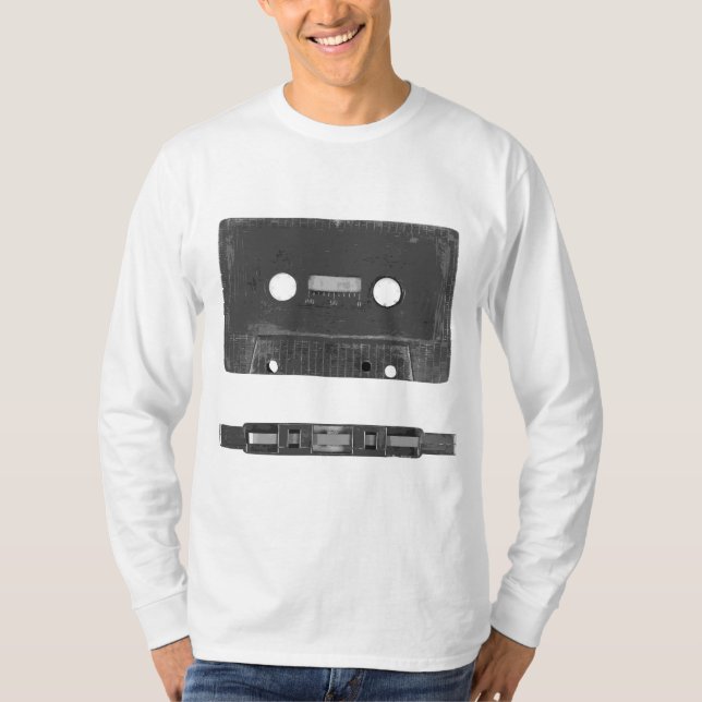 Camiseta Cassete de áudio retroativo (Frente)