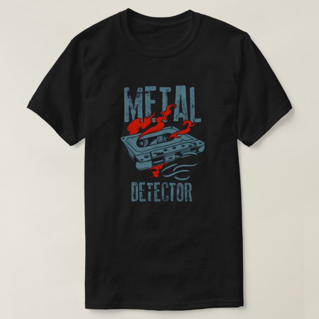 Camiseta Cassete de Detector de Metal (Frente do Design)
