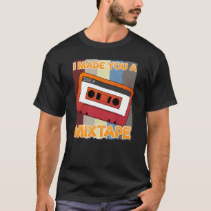 Camiseta Cassete de Música Retroativa dos anos 80 Eu fiz um