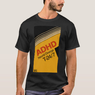 Camiseta Cassete de Vídeo Adhd Vhs Divergência Neural