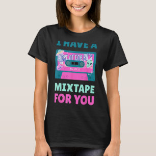 Camiseta Cassete Ich Habe Ein Mixtape Für Dich 80 90