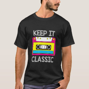 Camiseta Cassete multicolorido de áudio 80s 90s retroativo
