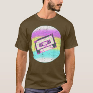 Camiseta Cassete Musical Retro 80s Synthwave Art Vaporwave 