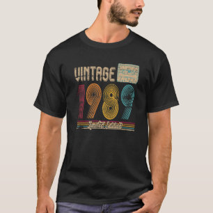 Camiseta Cassete Retro De 41 Anos De Idade 1982 41º Nascime