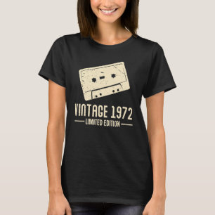 Camiseta Cassetes 1972 Vintage Retro Birthday