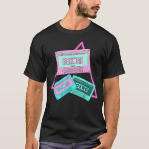 Camiseta Cassette Synthwave Retro 90s Art Vaporwave Music 2