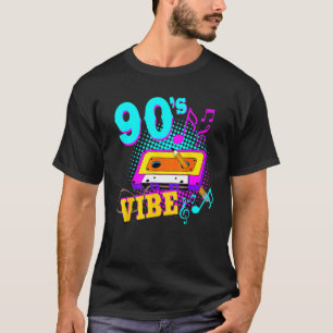 Camiseta Cassette Tape 90's Vibe Retro Vintage Música dos a