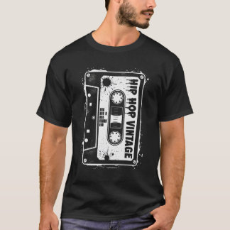 Camiseta Cassette Tape Hip Hop Vintage Retro 80s 90s