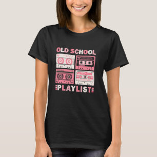 Camiseta Cassette Tape Music 80s Retro Old School Playlist