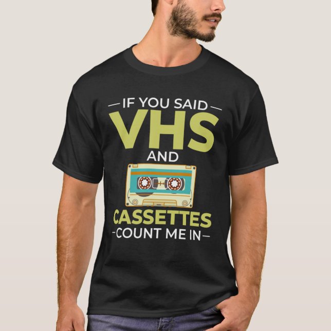Camiseta Cassette Tape Music Player Recorder Mix Audio Coll (Frente)