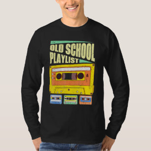 Camiseta Cassette Tape Music Retro 80s Old School Playlist