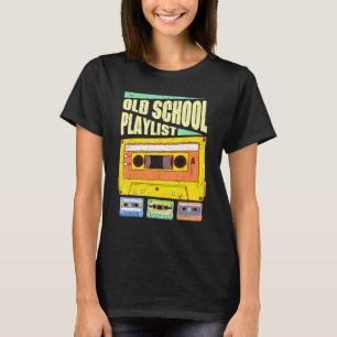 Camiseta Cassette Tape Music Retro 80s Old School Playlist