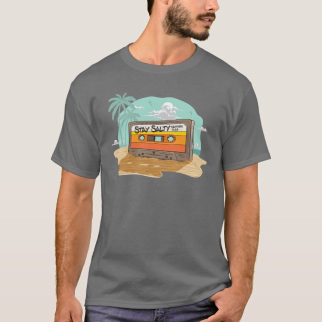 Camiseta Cassette Tape Retro 80’s no Keep Salty Matthew (Frente)