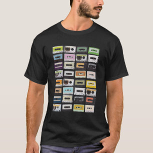 Camiseta Cassette Tapes Mixtapes 1980S Radio Music Impressã