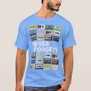 Camiseta Cassette Tapes Mixtapes dos anos 80 Música