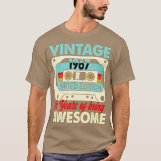 Camiseta Cassette Vintage, 1967, 56 Anos De Incrível