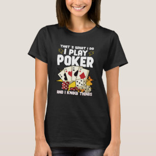 Camiseta Cassino de pôquer Jogador de pôquer Jogos de azar 