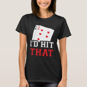 Camiseta cassino para homens eu bateria naquele jogador