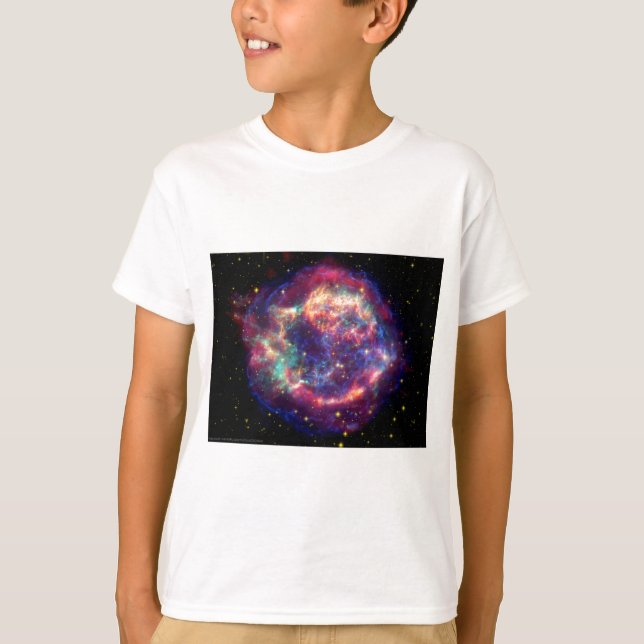 Camiseta Cassiopeia A Supernova... A Morte Torna-Se Ela (Frente)