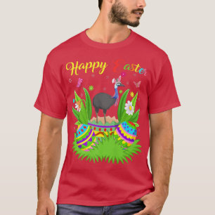 Camiseta Cassowary Bird Lover Floral Easter Egg Cassowary E