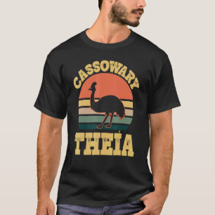 Camiseta Cassowary Theia Cute Família Cassowary Grega