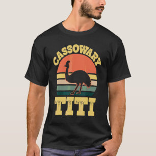 Camiseta Cassowary Titi Fofo Família de Casuares Festa