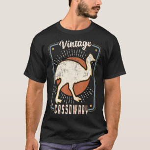 Camiseta Cassowary Vintage Retro Classic Animal Love 1