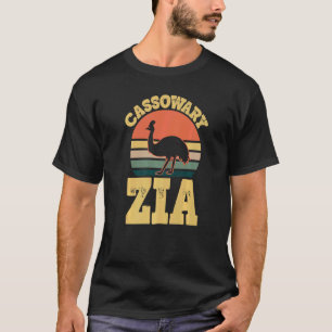 Camiseta Cassowary Zia Cute Family Party Italiano