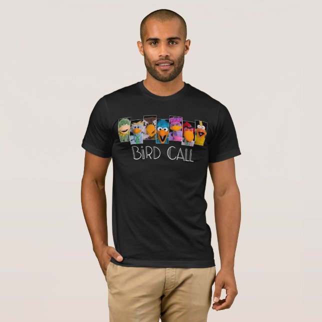 Camiseta Cast de Chamada de Pássaro  (Frente Completa)