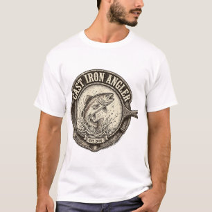 Camiseta Cast Iron Angler – Símbolo de Pesca Vinta