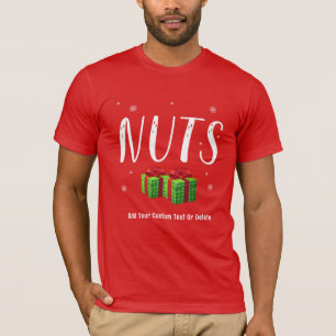 Camiseta Castanhas de Tórax Casais Engraçados Natal