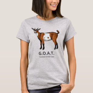 Camiseta Castanho Cinto Mais Caprino De Todos Os Tempos