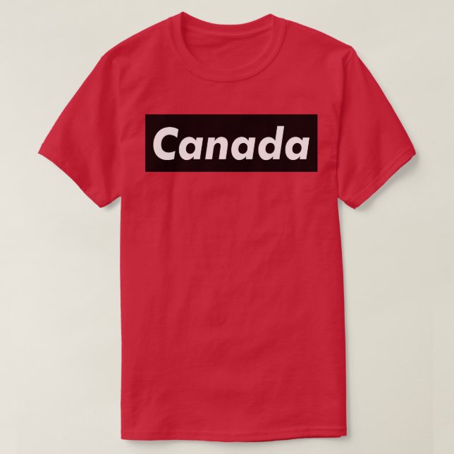 Camiseta Castanho de carne do Canadá (Frente do Design)