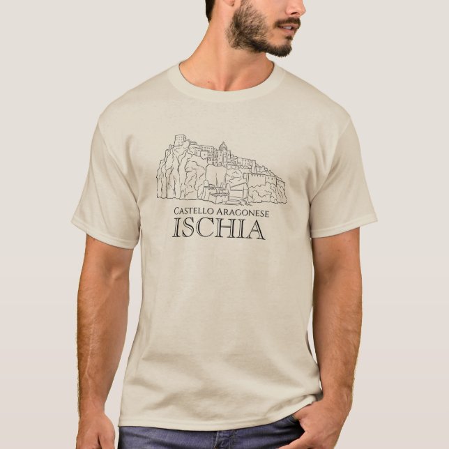 Camiseta Castello Aragonese, Ischia Travel (Frente)