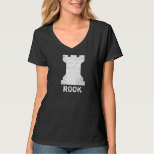 Camiseta Castelo de Chess Piece Castle Chess Club White C