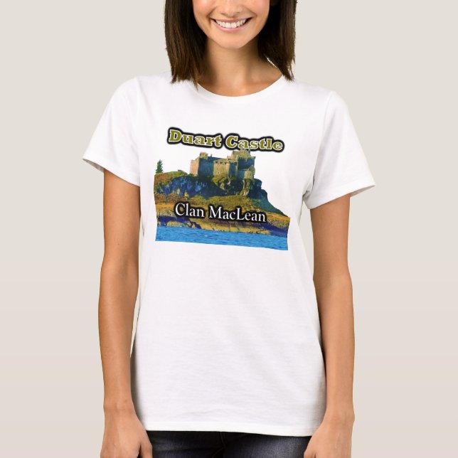Camiseta Castelo de Clan MacLean Duart escocês (Frente)