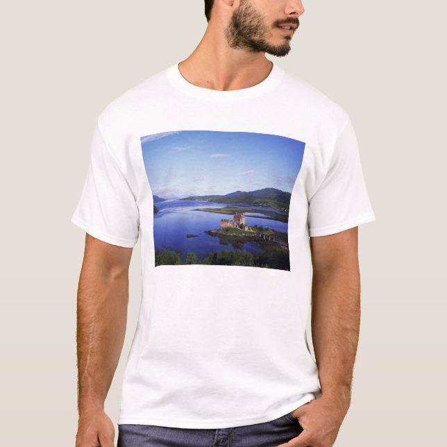 Camiseta Castelo de Eilean Donan, Dornie, Highlands, (Frente)