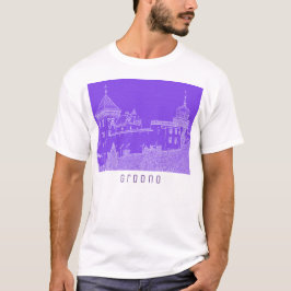 Camiseta Castelo de Exibição de Cidade da Arquitetura de Gr