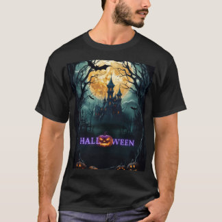 Camiseta castelo de Halloween