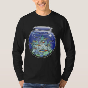 Camiseta Castelo de Peixes Magos Legal Retro Diversão Estra