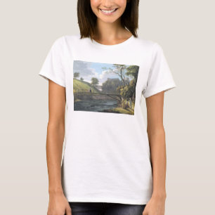 Camiseta Castelo de Roslin, Midlothian (w/c e gouache no