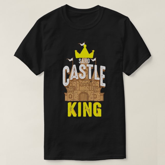 Camiseta Castelo de Sand King Cute Miniature Castle Funny B (Frente do Design)